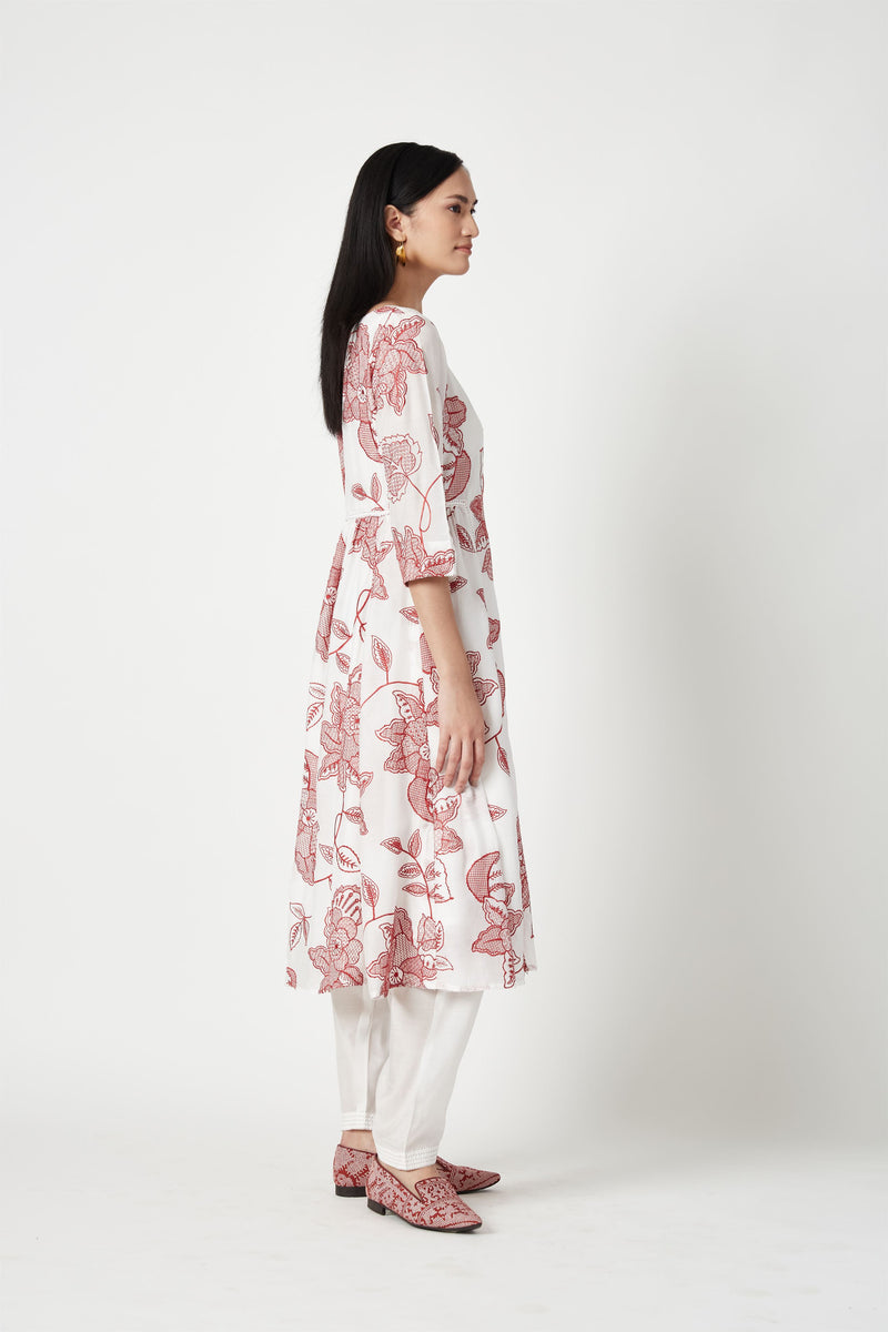 Summer Kurta Set Modal Muslin Embroidered-Fashion Edit Java 3-9JV-108B-Payal Pratap - Shop Cult Modern