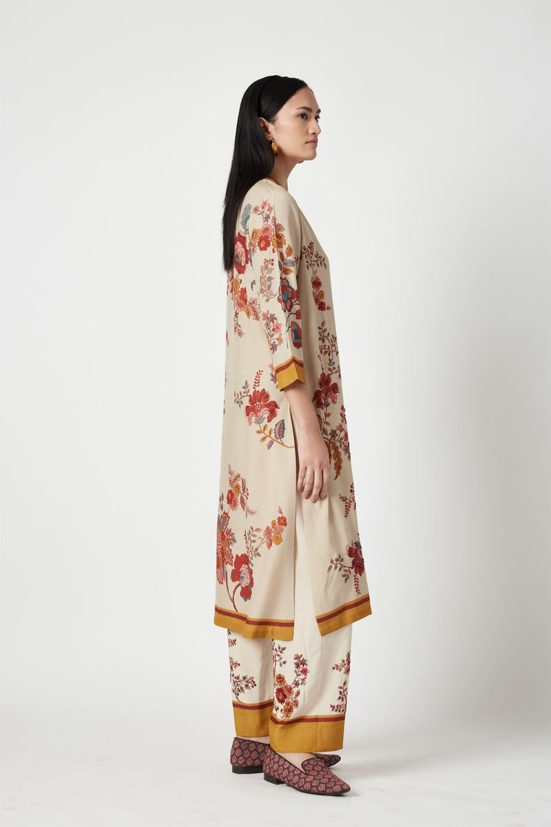 Summer Kurta Set Pure Silk Obi Printed-Fashion Edit Java 3-9JV-135A-Payal Pratap - Shop Cult Modern