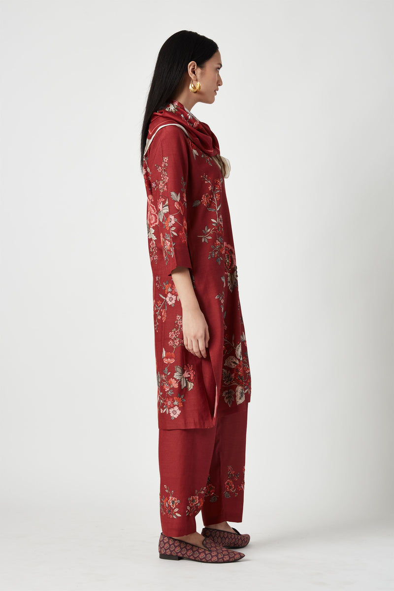 Summer Kurta Set Pure Silk Siaba Printed-Fashion Edit Java 3-9JV-124A-Payal Pratap - Shop Cult Modern