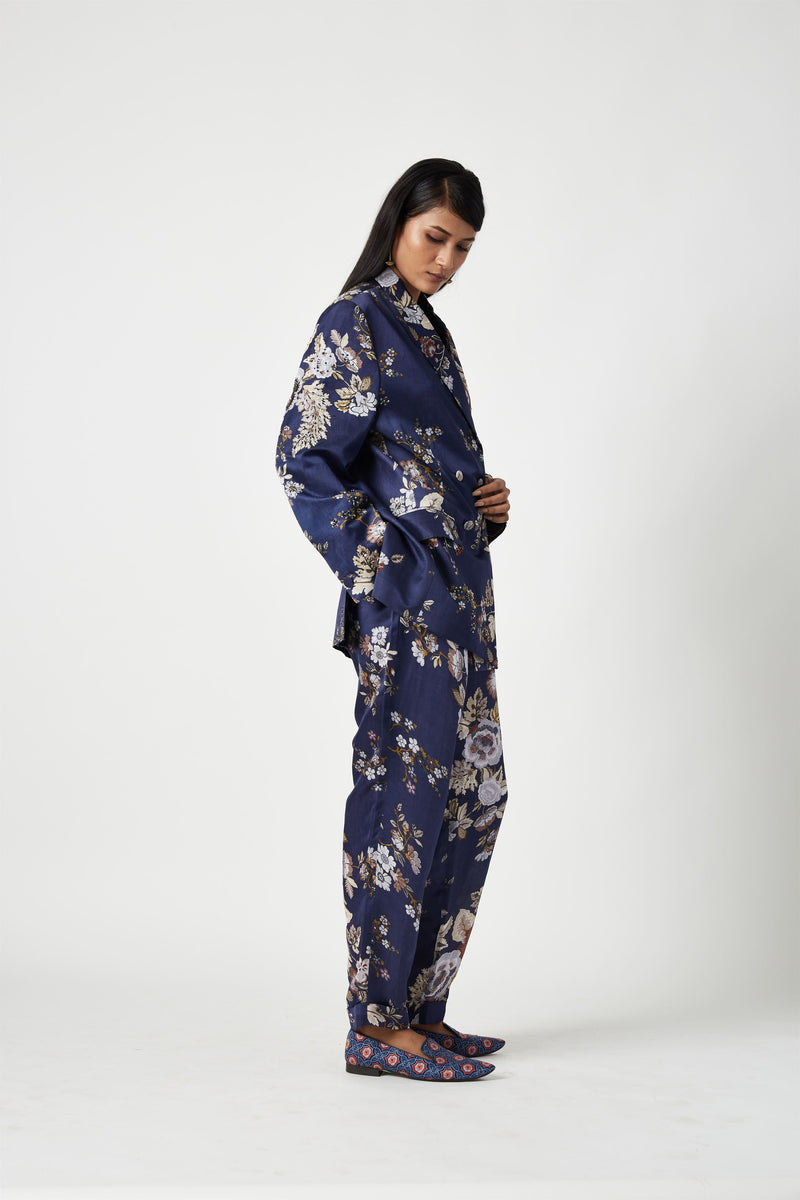 Summer Jacket Linen Satin Agung Printed-Fashion Edit Java 3-7JV-130-Payal Pratap - Shop Cult Modern