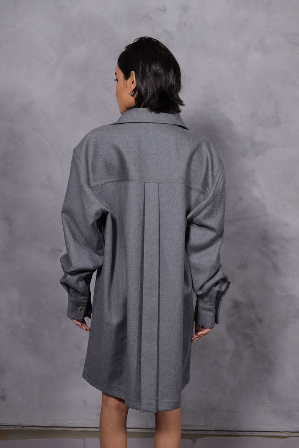 New Season Summer to Fall 2023--Dress Embroidered Wool Midnight Mist-CH2/24-Senso-Fashion Edit Hemji - Shop Cult Modern