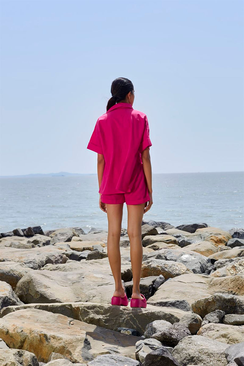 New Season Summer/Fall 23-Top Ekin Cotton Pink-MT Ekin Shirt-KA Pink-Fashion Edit Mati - Shop Cult Modern