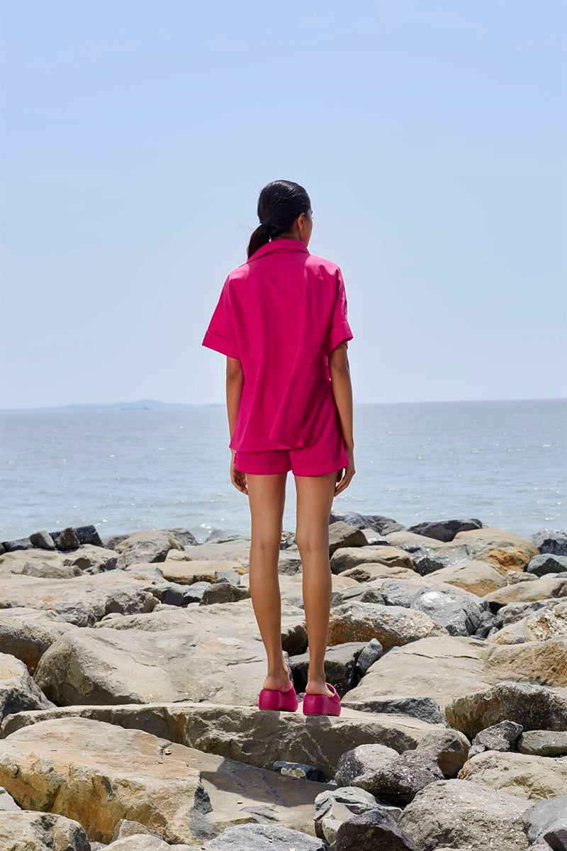 New Season Summer/Fall 24-Top Ekin Cotton Pink-MT Ekin Shirt-KA Pink-Fashion Edit Mati - Shop Cult Modern