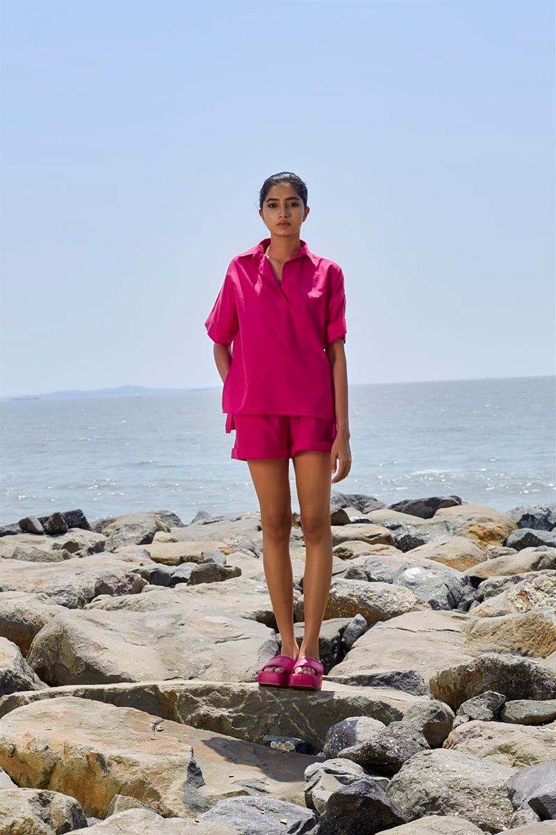 New Season Summer/Fall 24-Top Ekin Cotton Pink-MT Ekin Shirt-KA Pink-Fashion Edit Mati - Shop Cult Modern