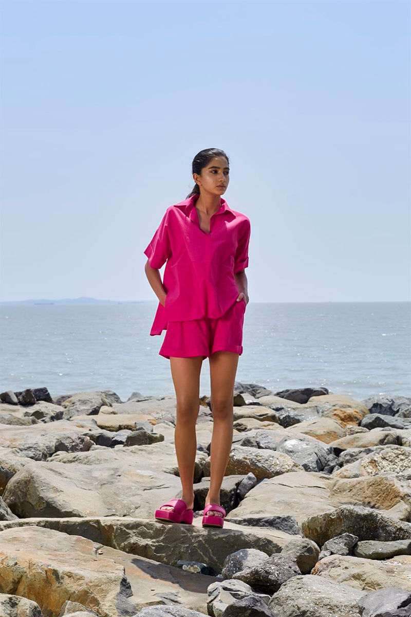 New Season Summer/Fall 23-Shorts PL Cotton Pink-MT PL Shorts-KA Pink-Fashion Edit Mati - Shop Cult Modern