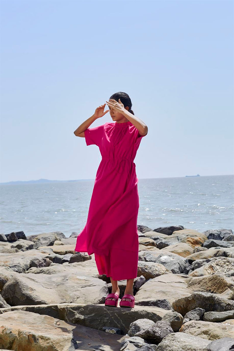 New Season Summer/Fall 23-Tunic Tora Cotton Pink-MT Tora Tunic-KA Pink-Fashion Edit Mati - Shop Cult Modern