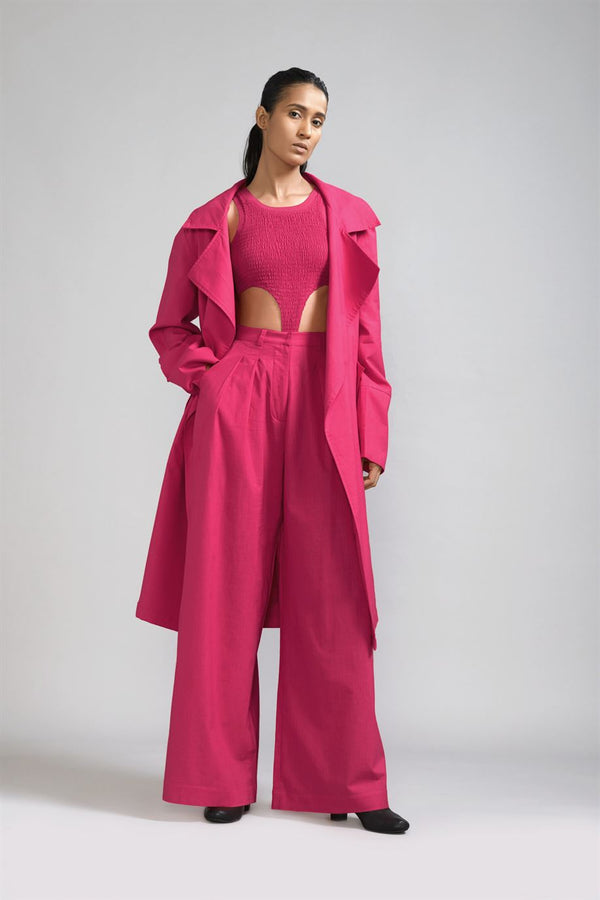 New Season Summer/Fall 23-Jacket Trench Cotton Pink-MT KA TR Jacket-Pink-Fashion Edit Mati - Shop Cult Modern