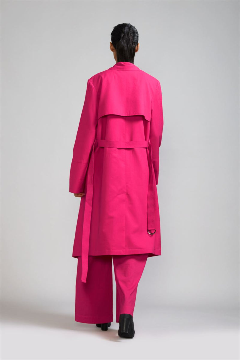 New Season Summer/Fall 24-Jacket Trench Cotton Pink-MT KA TR Jacket-Pink-Fashion Edit Mati - Shop Cult Modern