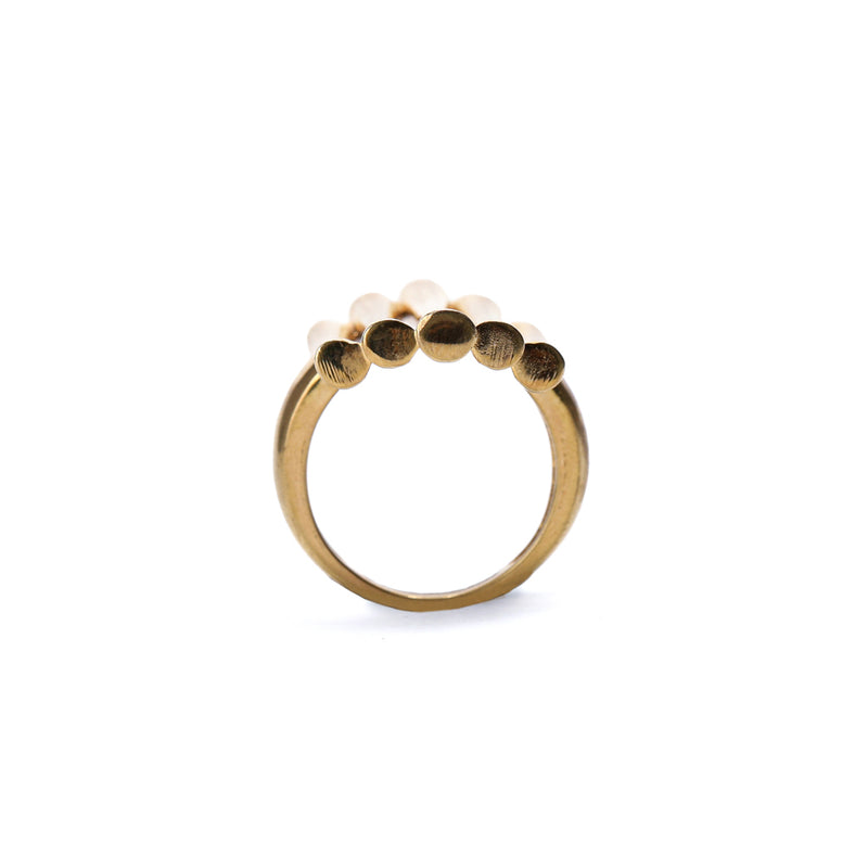 Demi Fine Jewelry-14k Gold Plated-Ring-Beam Recycled Brass-R07/21-Fashion Edit Unbent - Shop Cult Modern