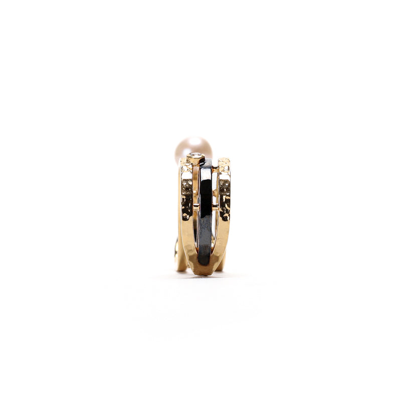 Demi Fine Jewelry-Two-Tone Plated-Ring-Koi Two Finger Silver-R18/21-Fashion Edit Unbent - Shop Cult Modern