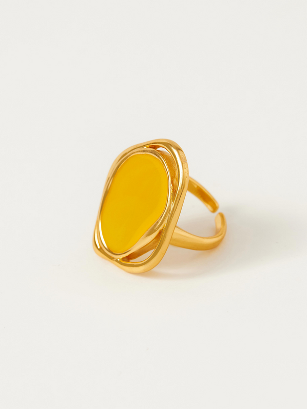 Fashion Jewelry-18k Gold Plated-Rings-Copacabana-Yellow-RIVA1001_Y-Fashion Edit Voyce - Shop Cult Modern