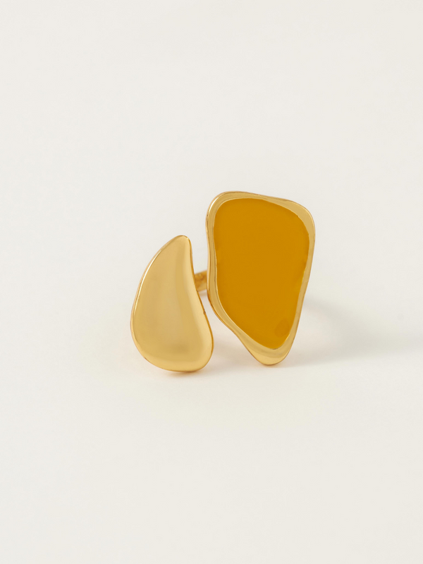 Fashion Jewelry-18k Gold Plated-Rings-St Lucia-Yellow-RIVA1002_Y-Fashion Edit Voyce - Shop Cult Modern