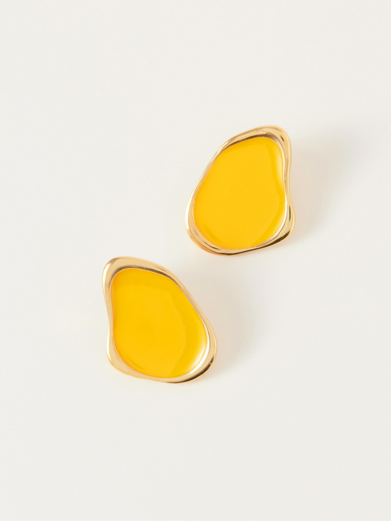 Fashion Jewelry-18k Gold Plated-Earrings-Miami-Sunrise Yellow-RIVA1011_Y-Fashion Edit Voyce - Shop Cult Modern