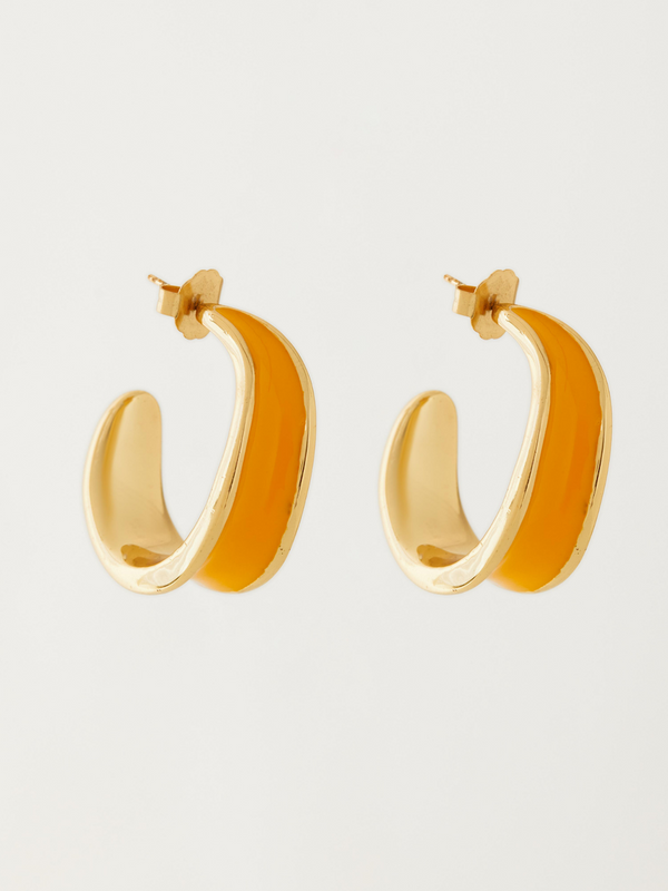 Fashion Jewelry-18k Gold Plated-Earrings-Kandy-Sunrise Yellow-RIVA1016_Y-Fashion Edit Voyce - Shop Cult Modern