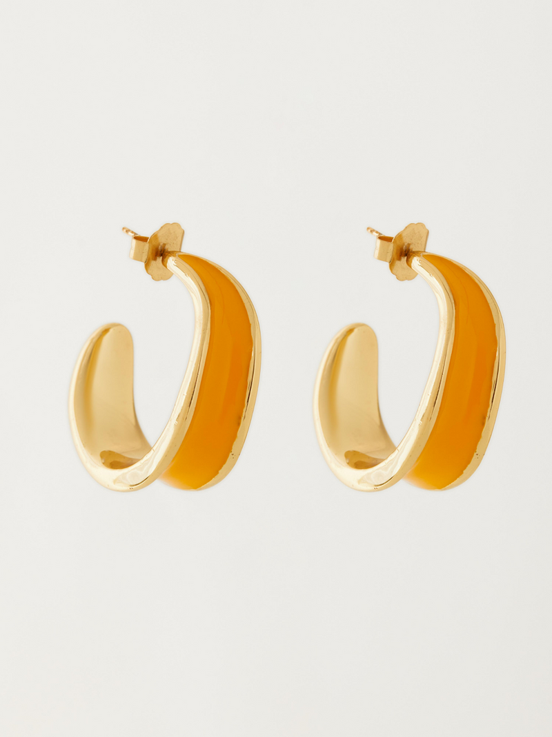 Fashion Jewelry-18k Gold Plated-Earrings-Kandy-Sunrise Yellow-RIVA1016_Y-Fashion Edit Voyce - Shop Cult Modern