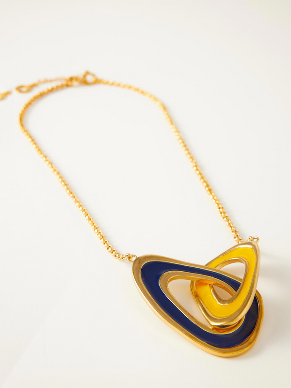 Fashion Jewelry-18k Gold Plated-Necklaces-Aruba-Multicolor-RIVA1026-Fashion Edit Voyce - Shop Cult Modern