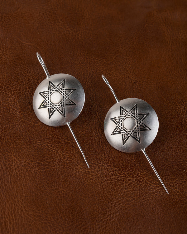 Fashion Jewellery-Silver plated on Brass-Earring Star Dhal-Silver-Fashion Edit Rumri Jewellery - Shop Cult Modern