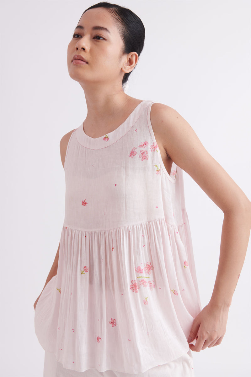 summer top linen silk floral print-SS2025-20-fashion edit-the plavate - Shop Cult Modern