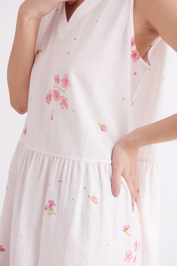 summer dress khadi cotton floral print-SS2023-07-fashion edit-the plavate - Shop Cult Modern