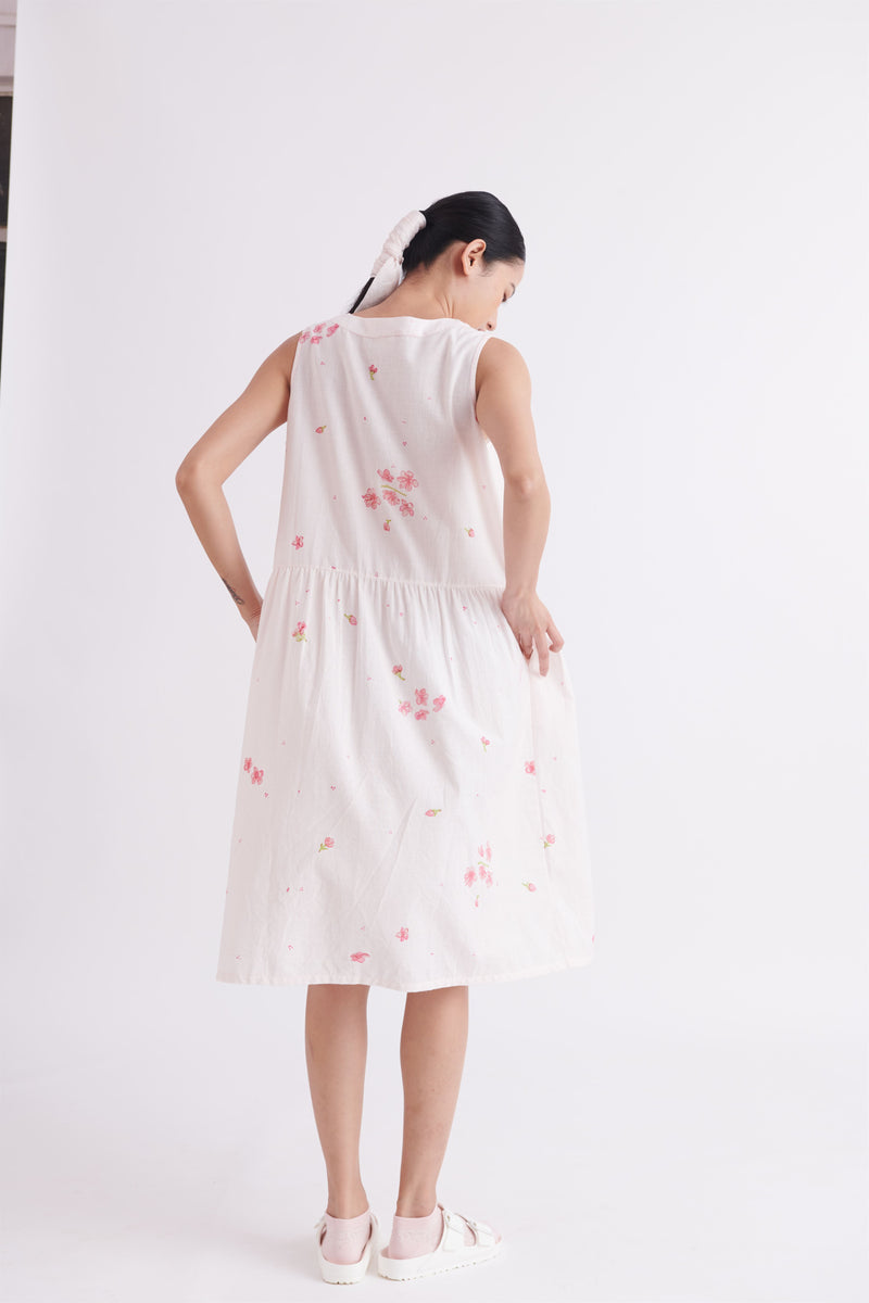 summer dress khadi cotton floral print-SS2025-07-fashion edit-the plavate - Shop Cult Modern