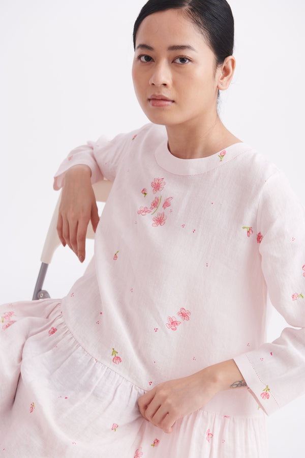 summer dress linen floral print-SS2023-41-fashion edit-the plavate - Shop Cult Modern