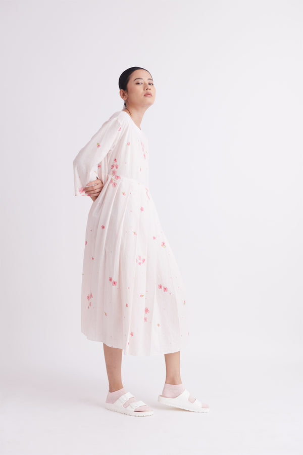 summer dress khadi cotton floral print-SS2025-06-fashion edit-the plavate - Shop Cult Modern