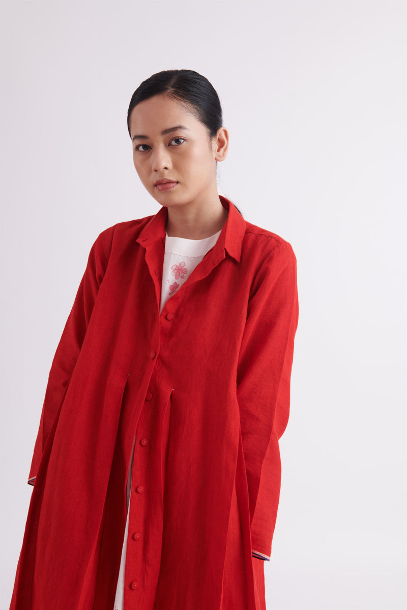 summer dress jacket line red-SS2025-15-fashion edit-the plavate - Shop Cult Modern