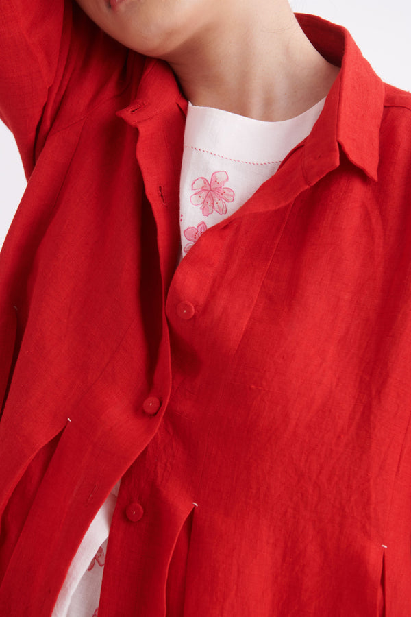 summer dress jacket line red-SS2025-15-fashion edit-the plavate - Shop Cult Modern