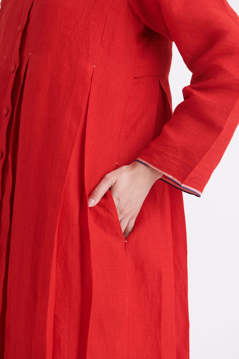 summer dress jacket line red-SS2025-15-fashion edit-the plavate - Shop Cult Modern