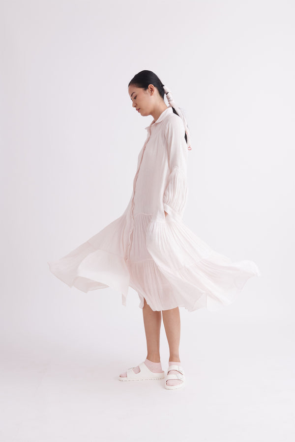 summer dress with slip line mauve-SS2023-21-fashion edit-the plavate - Shop Cult Modern