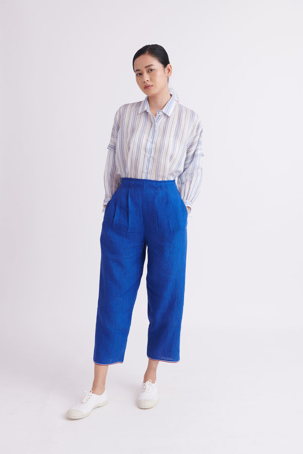 summer pant linen red-SS2025-13l-fashion edit-the plavate - Shop Cult Modern