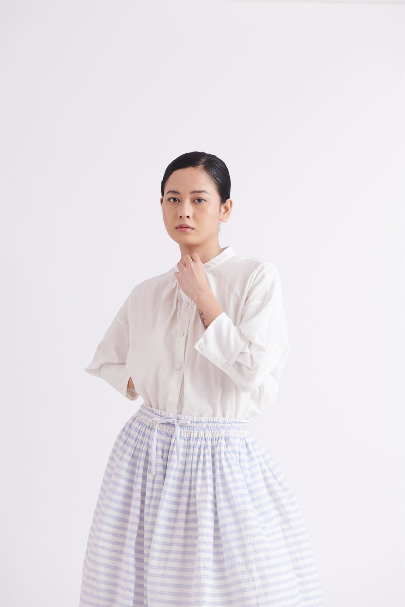 summer shirt khadi cotton white-SS2025-38-fashion edit-the plavate - Shop Cult Modern