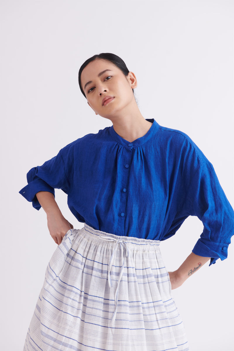 summer shirt linen blue-SS2025-38-fashion edit-the plavate - Shop Cult Modern