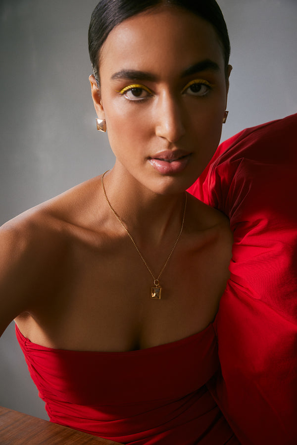 Fashion Jewelry-18k Gold Plated-Earring-Sirius Crystal-Gold-VOYCE1043-Fashion Edit Voyce - Shop Cult Modern