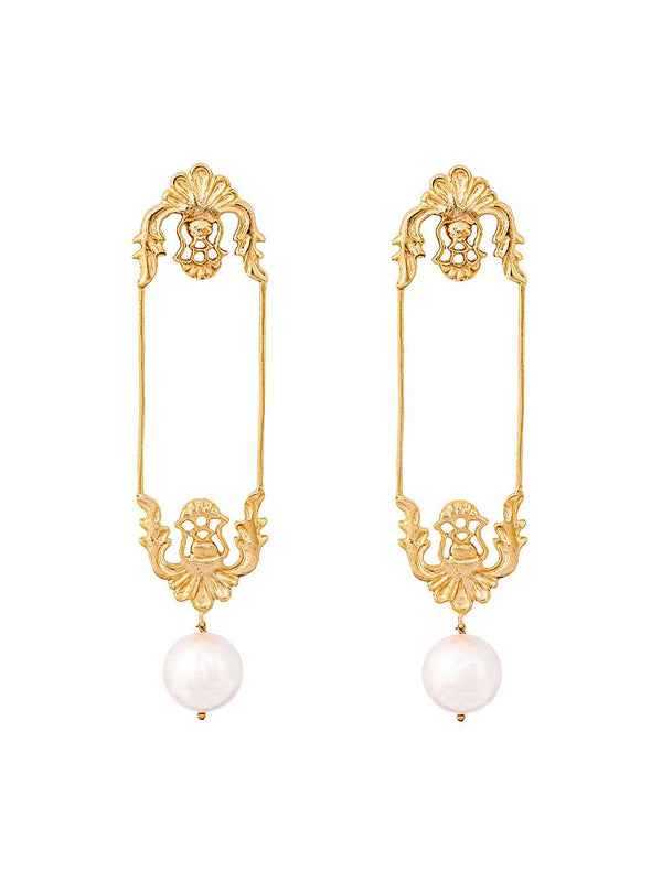 Zohra   I   Earrings Les Tuileries Handcrafted Gold Plated - Shop Cult Modern