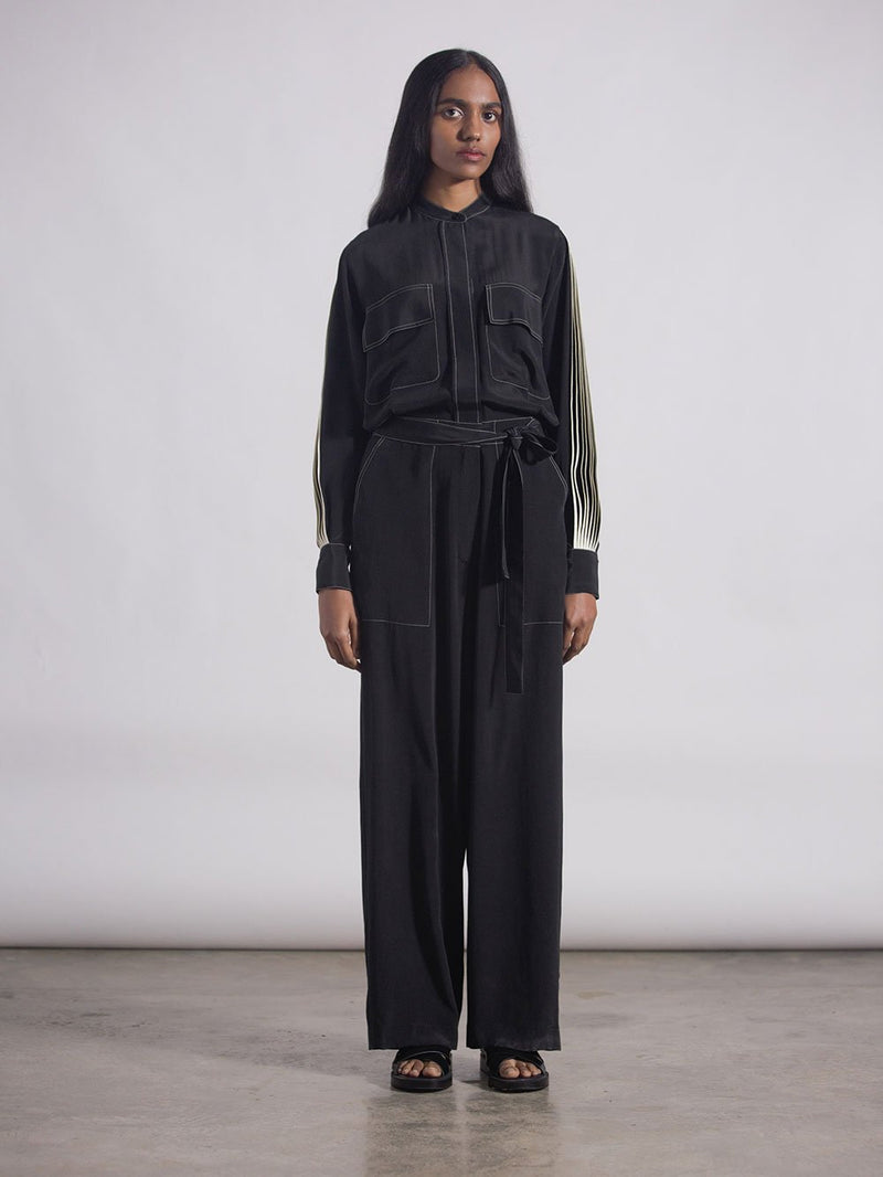 Bodice   I   Jumpsuit-With-Contrast-Top-Stitch-Along-The-Cuffs-And-Hems - Shop Cult Modern