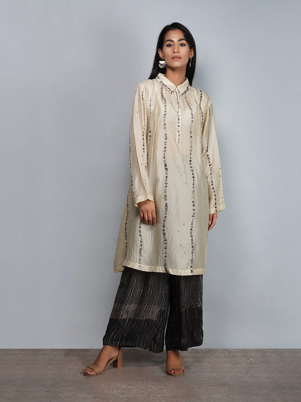 Yavi   I   Silk Petal Dyeing Dress With Shibori Pant - Shop Cult Modern
