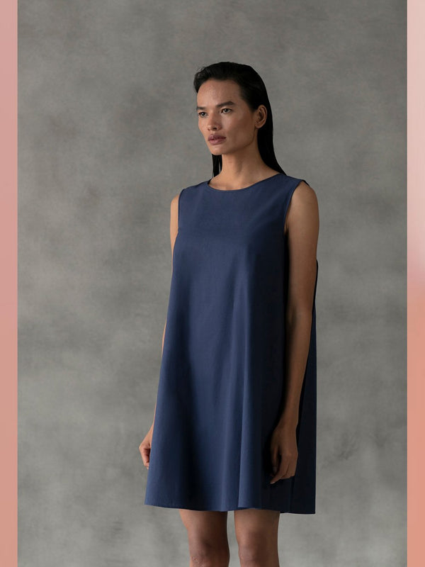 Perona   I   Dress Den In Oxford Blue - Shop Cult Modern
