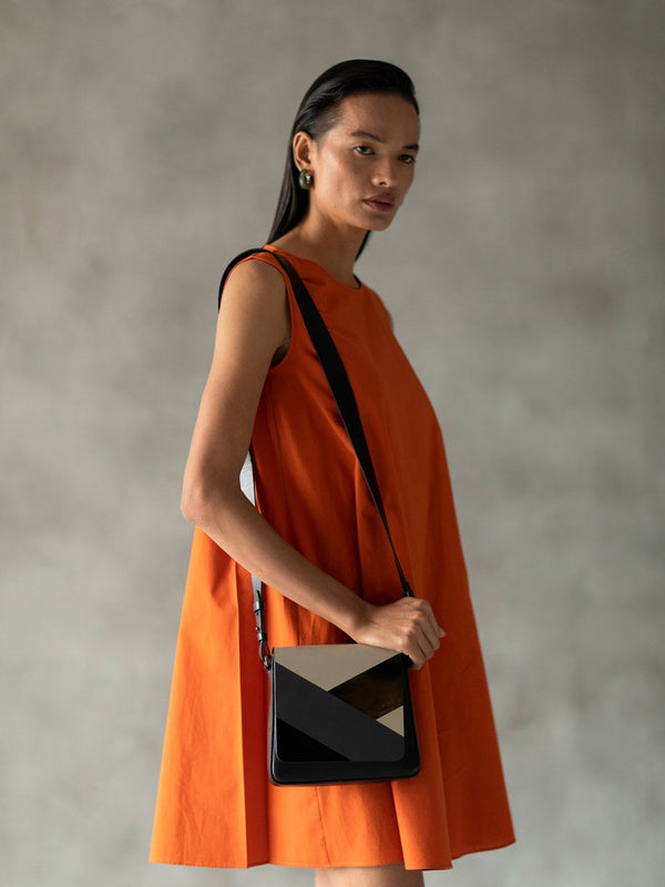 Perona   I   Dress Den In Rust Orange - Shop Cult Modern