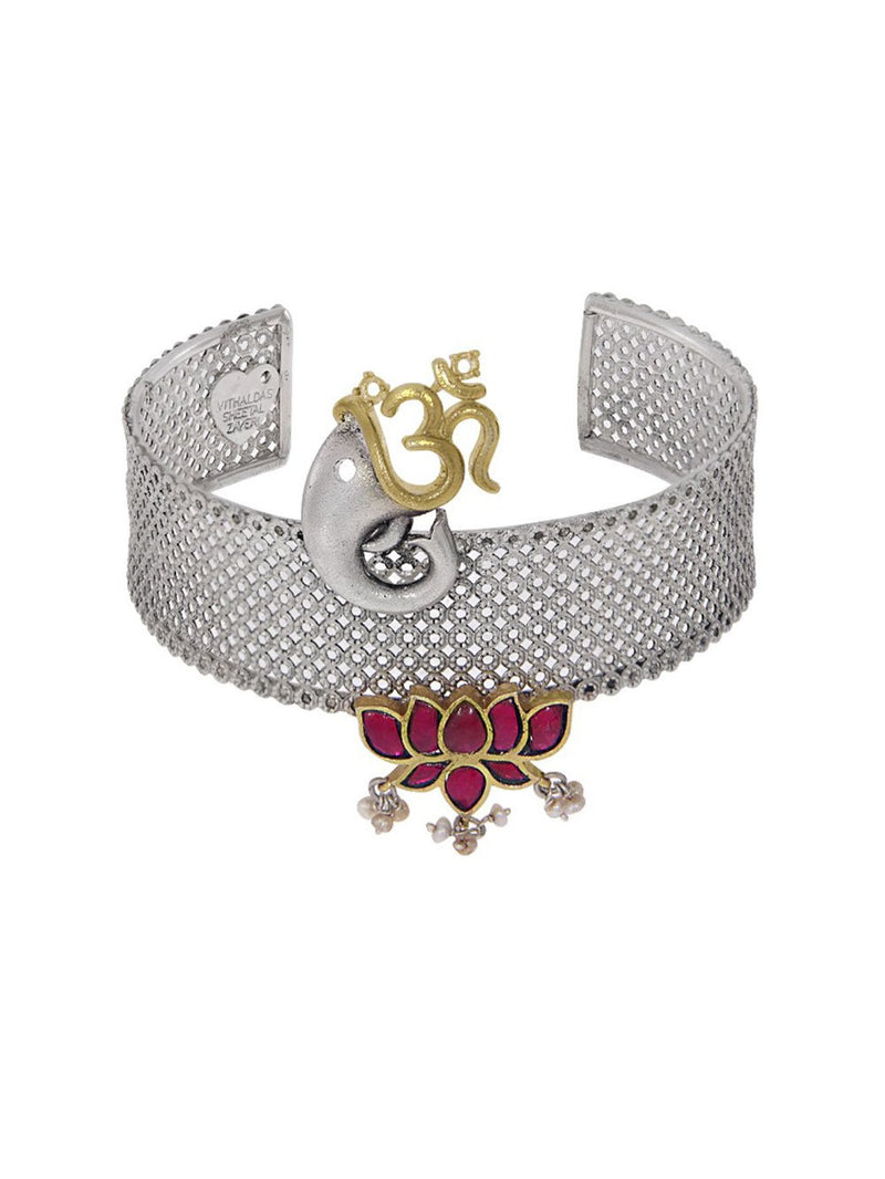 Sheetal Zaveri - Shlok bracelet-silver-handcrafted-d - Shop Cult Modern