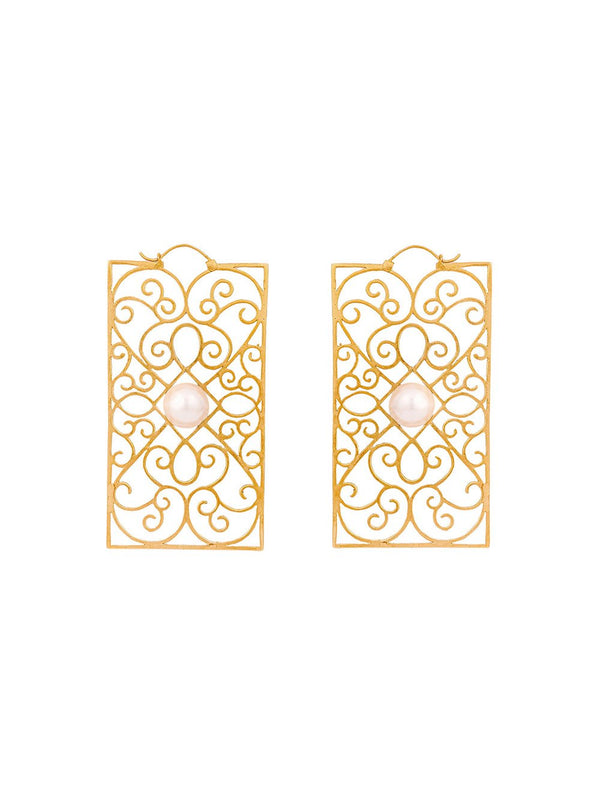 Zohra   I   Earirngs Flaner Handcrafted Gold Plated - Shop Cult Modern