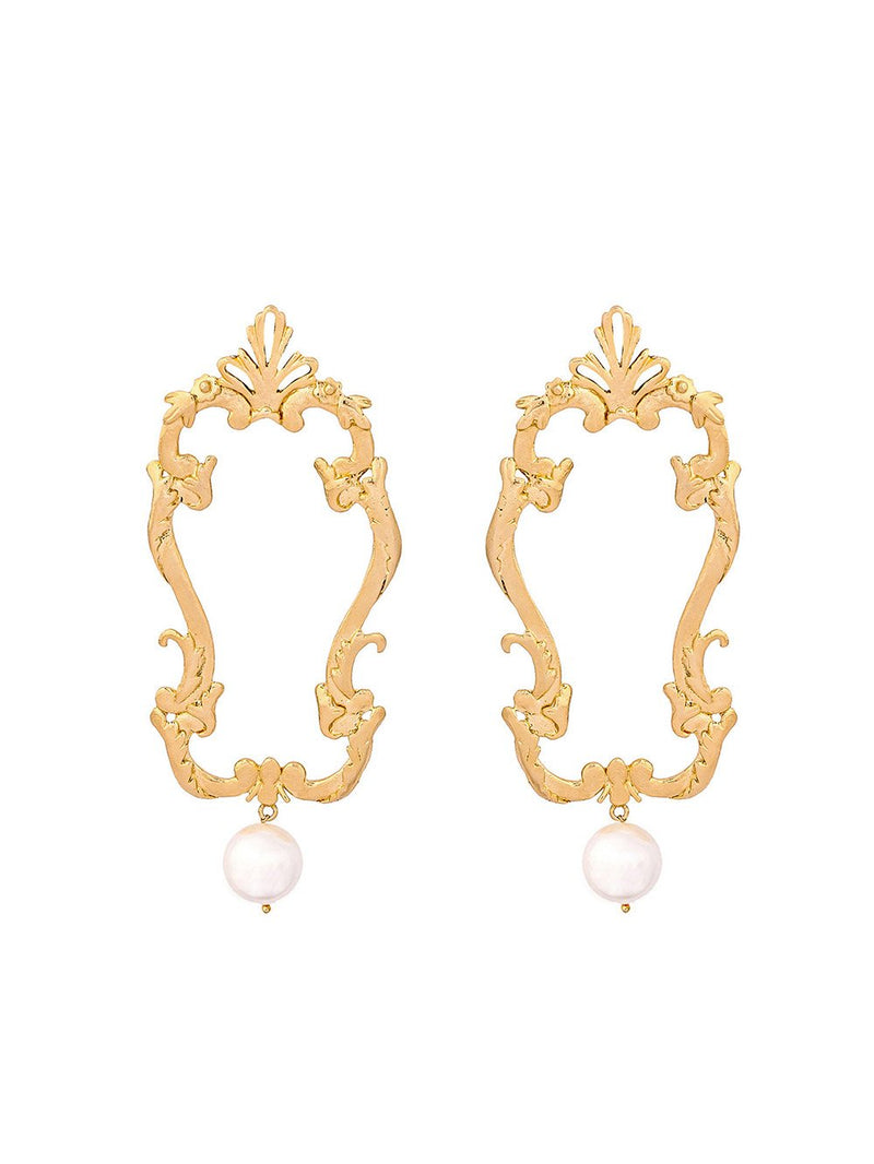 Zohra   I   Earrings Versailles Handcrafted Gold Plated - Shop Cult Modern