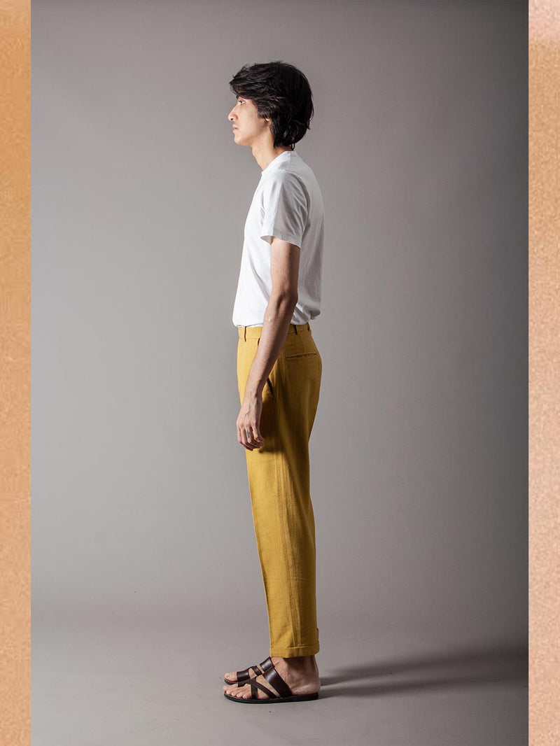 SUKETDHIR   I   SD Raahi Trouser | Heavy Cotton | Mustard - Shop Cult Modern