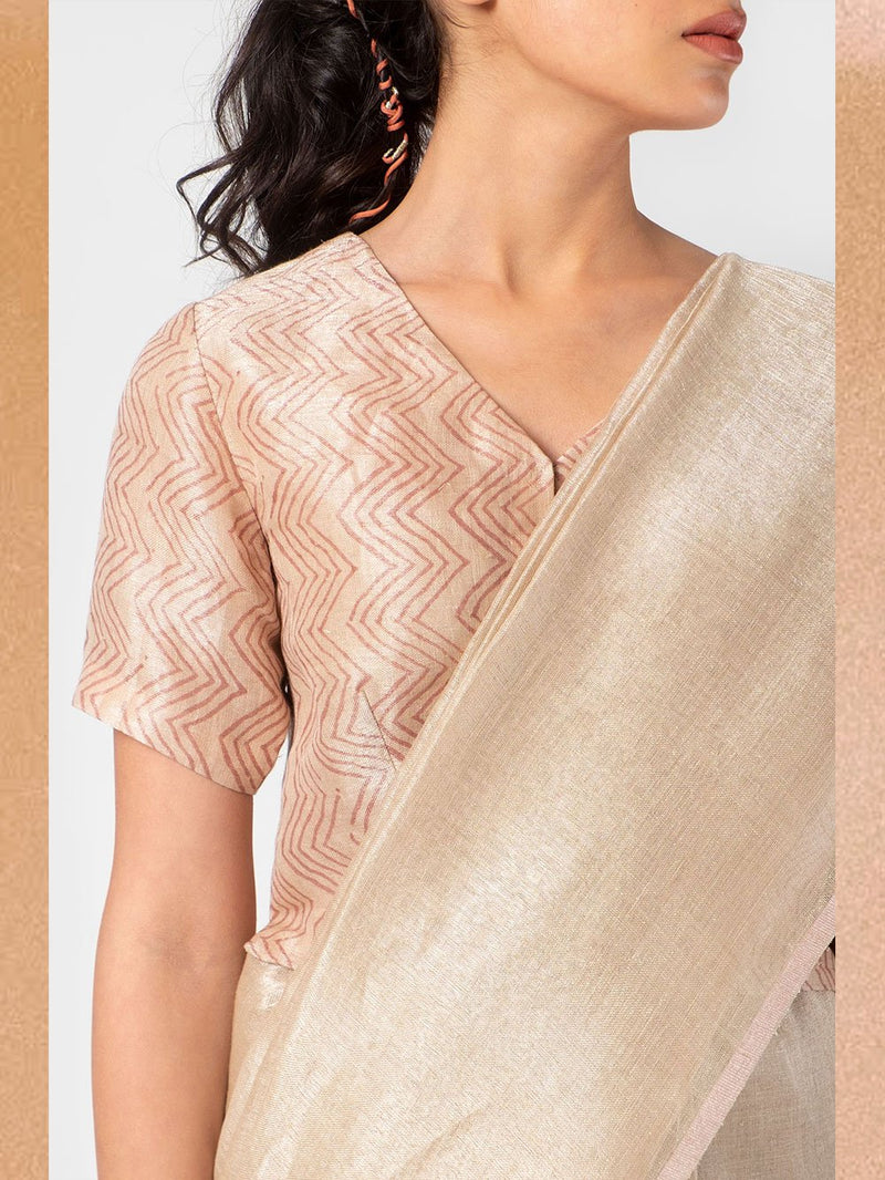 Anavila  I   thistle-metallic-sari - Shop Cult Modern