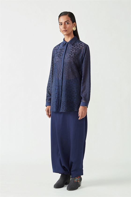 Payal Pratap   -   View with A Room  Ellie Embroidered Shirt - Shop Cult Modern