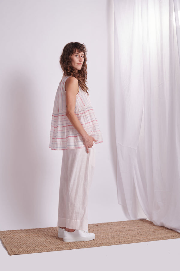 The Plavate I Mishutkino Take it easy Co-ord Set Silk 4 Colour Stripes Daily Collection AW22-21 - Shop Cult Modern