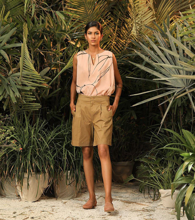 Khara Kapas   -   Quick Escape Beige bermudas Quick Escape - Another Day in Paradise - Shop Cult Modern