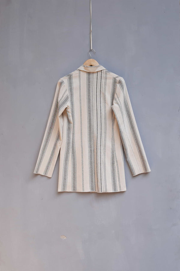 Urvashi Kaur   I   Okayama JACKET SLEET 100% handloom cotton Shell TESSELLATE- 36 - Shop Cult Modern