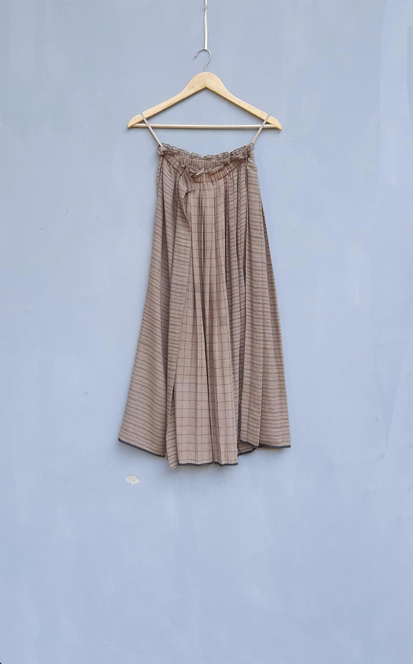 Urvashi Kaur   I   Hachioji SKIRT LISO Organic Cotton nude TESSELLATE- 04 - Shop Cult Modern