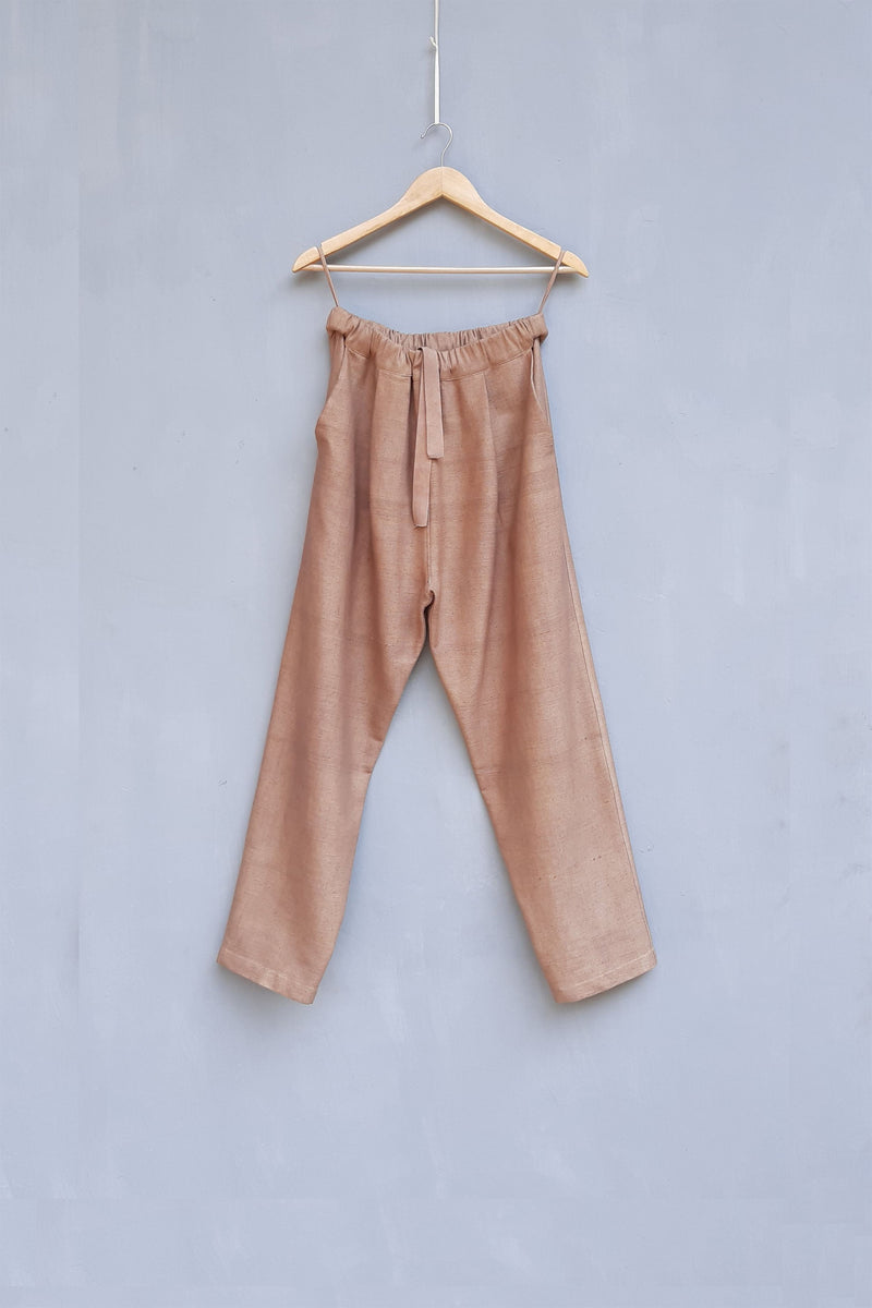 Urvashi Kaur   I   Kitakyushu PANT ACAI Cotton nude TESSELLATE- 21 - Shop Cult Modern